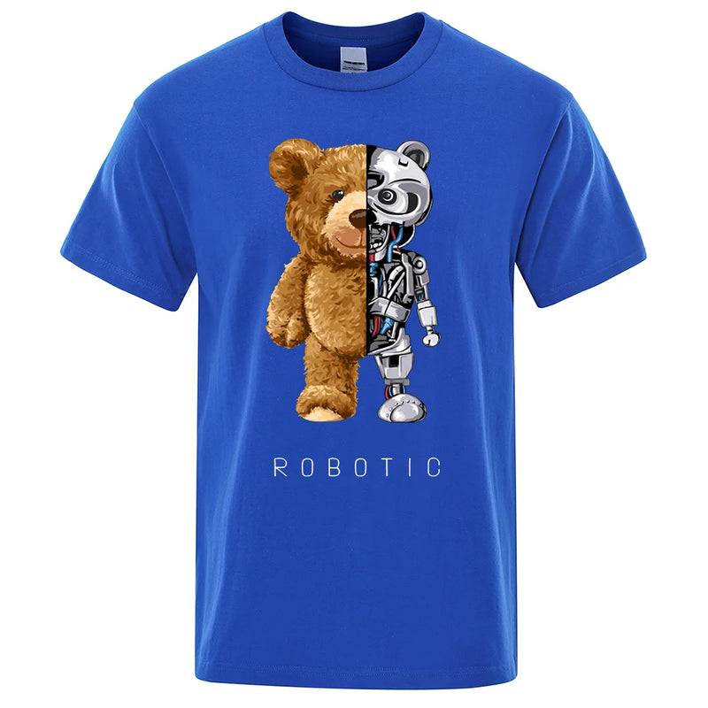 Camisa Urso Robô 100% algodão