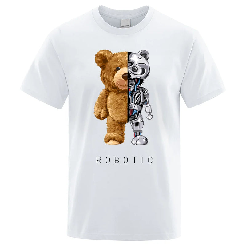 Camisa Urso Robô 100% algodão