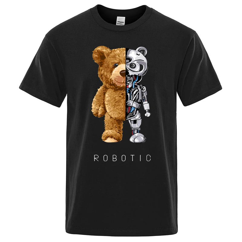 Camisa Urso Robô 100% algodão