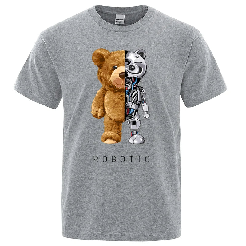 Camisa Urso Robô 100% algodão